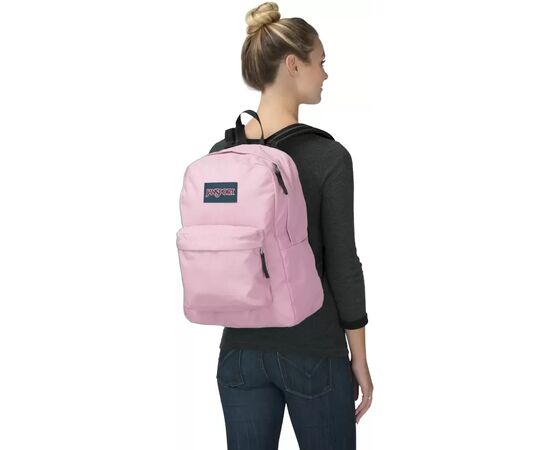 Купить Яскравий міський рюкзак 25L Jansport Superbreak рожевий, фото , изображение 3, характеристики, отзывы