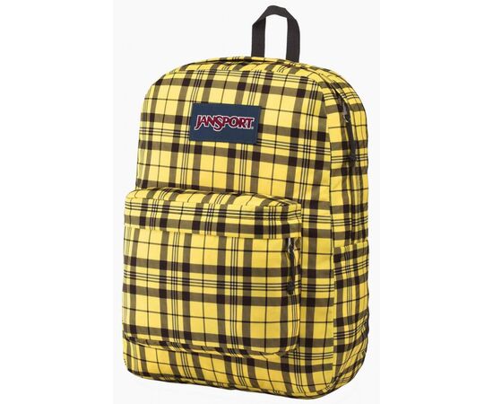 Купить Яскравий міський рюкзак 25L Jansport Superbreak жовтий в клітинку, фото , характеристики, отзывы