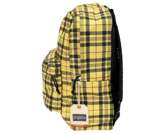 Купить Яскравий міський рюкзак 25L Jansport Superbreak жовтий в клітинку, фото , изображение 4, характеристики, отзывы