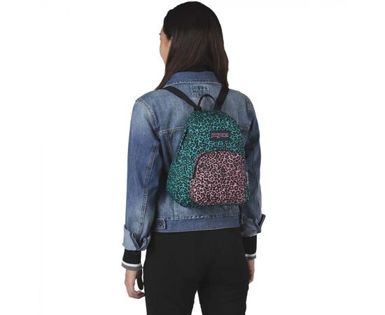 Купить Маленький молодіжний рюкзак 10L Jansport Half Pint бірюзовий з рожевим, фото , характеристики, отзывы