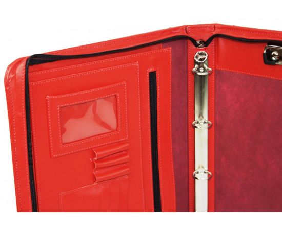 Придбати Жіноча шкіряна папка Portfolio червона, image , зображення 5, характеристики, відгуки