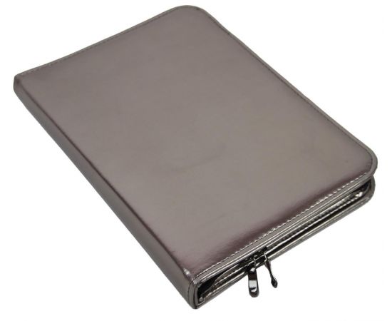 Купить Деловая папка формата А5 из эко кожи Portfolio Port1011 серебристая, фото , изображение 2, характеристики, отзывы