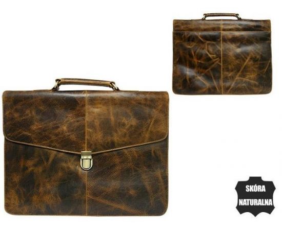 Купить Винтажный кожаный портфель Always Wild Portfolio коричневый, фото , изображение 9, характеристики, отзывы