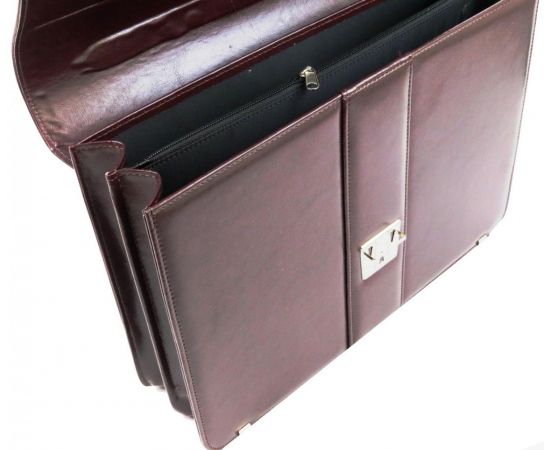 Купить Деловой портфель женский из эко кожи AMO SST08 бордовый, фото , изображение 5, характеристики, отзывы