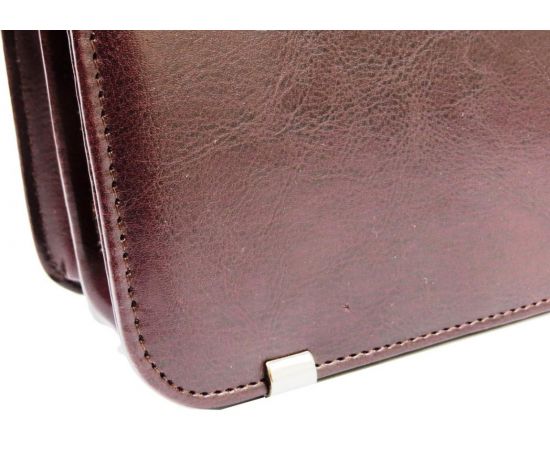 Купить Деловой портфель женский из эко кожи AMO SST08 бордовый, фото , изображение 8, характеристики, отзывы