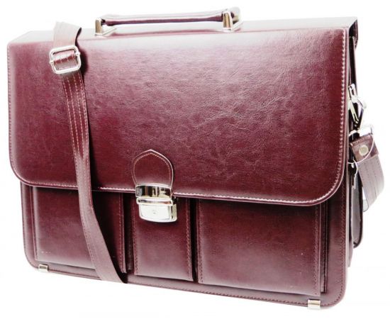 Купить Портфель женский из эко кожи AMO Польша SST10 бордовый, фото , изображение 2, характеристики, отзывы