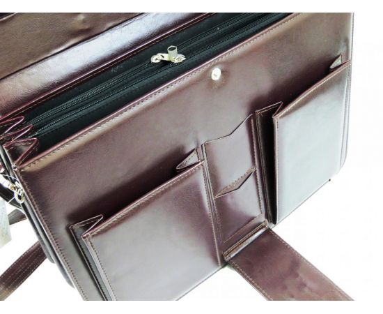 Купить Портфель женский из эко кожи AMO Польша SST10 бордовый, фото , изображение 9, характеристики, отзывы