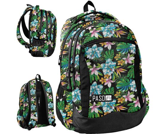 Купить Яркий женский рюкзак 25L Paso Flowers PPLH19-2808, фото , характеристики, отзывы