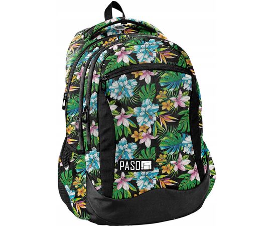 Купить Яркий женский рюкзак 25L Paso Flowers PPLH19-2808, фото , изображение 4, характеристики, отзывы