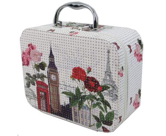 Купить Бьюти-кейс Loren London-Paris YHSD042501-1 белый, фото , изображение 3, характеристики, отзывы