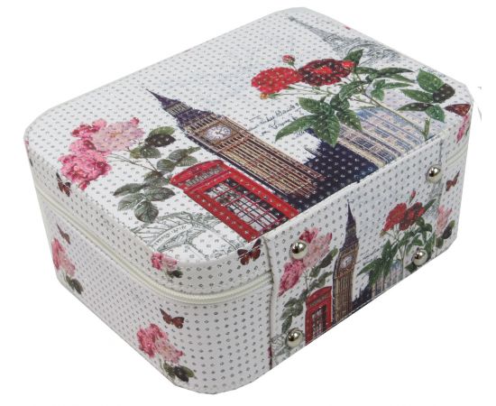 Купить Бьюти-кейс Loren London-Paris YHSD042501-1 белый, фото , изображение 4, характеристики, отзывы