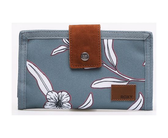 Купить Женский тканевый кошелек Roxy Work For Us Wallet серый с цветами, фото , характеристики, отзывы
