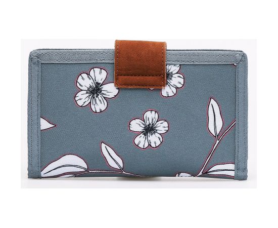 Купить Женский тканевый кошелек Roxy Work For Us Wallet серый с цветами, фото , изображение 2, характеристики, отзывы