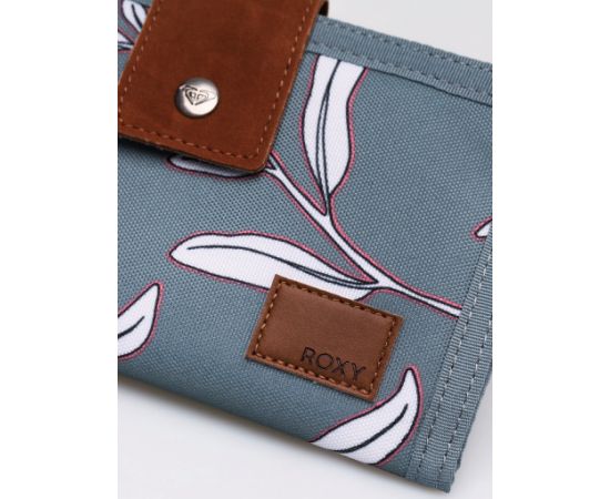 Купить Женский тканевый кошелек Roxy Work For Us Wallet серый с цветами, фото , изображение 4, характеристики, отзывы