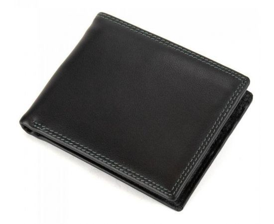 Купить Кожаное мужское портмоне Tiding Bag черный, фото , характеристики, отзывы