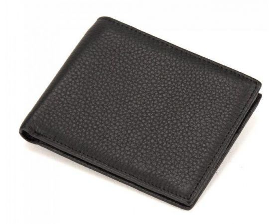 Купить Кожаное мужское портмоне Tiding Bag черное, фото , характеристики, отзывы