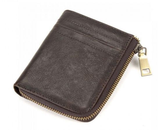 Купить Кожаное мужское портмоне Tiding Bag коричневое, фото , характеристики, отзывы