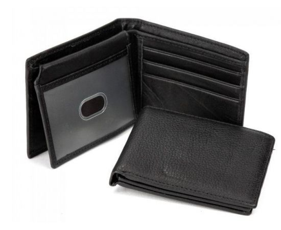 Купить Кожаное мужское портмоне Tiding Bag, черный, фото , изображение 2, характеристики, отзывы