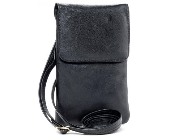 Купить Небольшая женская кожаная сумка для телефона, документов UP2 Fashion черная, фото , характеристики, отзывы