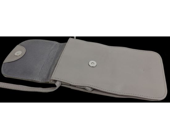 Купить Небольшая женская кожаная сумочка для телефона, документов UP2 Fashion серая, фото , изображение 5, характеристики, отзывы