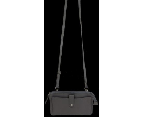 Купить Небольшая женская кожаная сумка, чехол для телефона, документов UP2 Fashion серая, фото , изображение 4, характеристики, отзывы