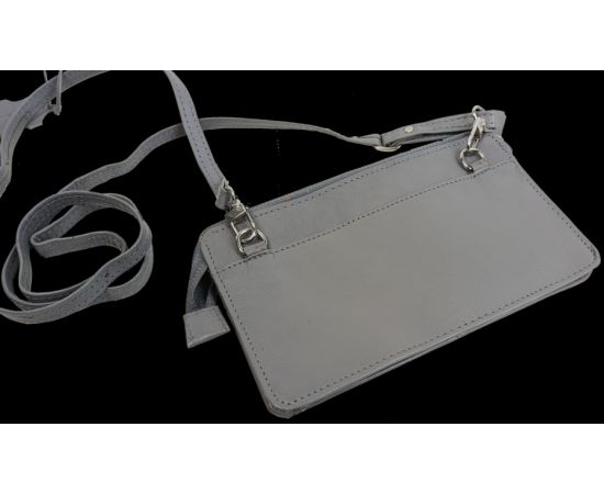 Купить Небольшая женская кожаная сумка, чехол для телефона, документов UP2 Fashion серая, фото , изображение 6, характеристики, отзывы