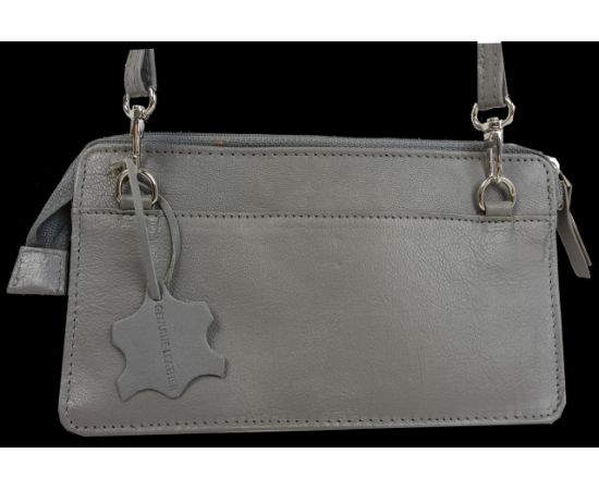 Купить Небольшая женская кожаная сумка, чехол для телефона, документов UP2 Fashion серая, фото , изображение 7, характеристики, отзывы