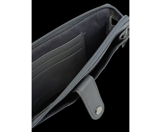 Купить Небольшая женская кожаная сумка, чехол для телефона, документов UP2 Fashion серая, фото , изображение 8, характеристики, отзывы