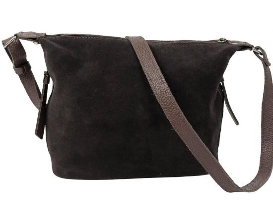 Купить Женская сумка из натуральной кожи и замши Borsacomoda темно-коричневая, фото , характеристики, отзывы