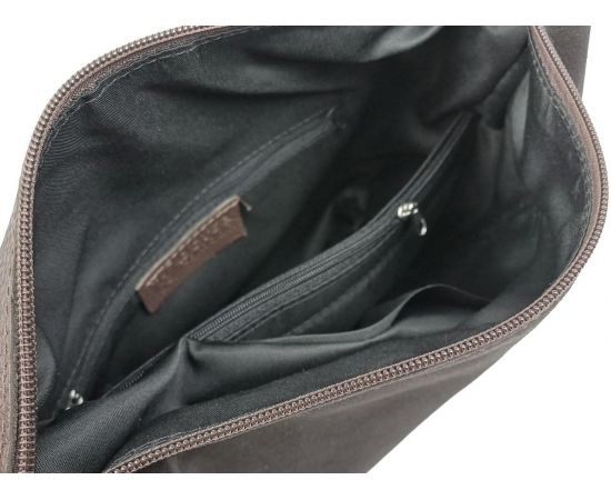 Купить Женская сумка из натуральной кожи и замши Borsacomoda темно-коричневая, фото , изображение 7, характеристики, отзывы