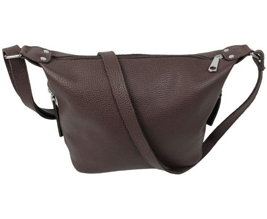 Купить Женская кожаная сумка Borsacomoda, Украина темно-коричневая, фото , изображение 4, характеристики, отзывы