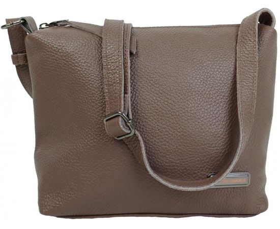 Купить Женская кожаная наплечная сумка Borsacomoda капучино, фото , характеристики, отзывы