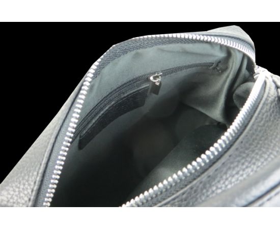 Купить Женская кожаная сумка кросс-боди Borsacomoda черная, фото , изображение 6, характеристики, отзывы