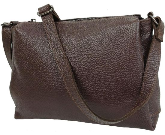 Купить Женская кожаная сумка на плечо Borsacomoda темно-коричневая, фото , характеристики, отзывы
