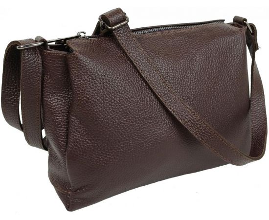 Купить Женская кожаная сумка на плечо Borsacomoda темно-коричневая, фото , изображение 2, характеристики, отзывы