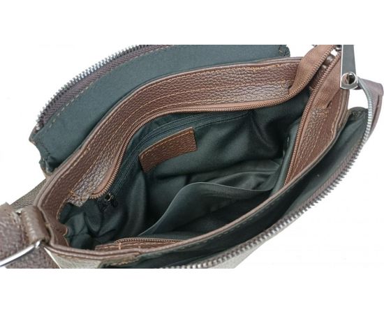 Купить Женская кожаная сумка на плечо Borsacomoda темно-коричневая, фото , изображение 7, характеристики, отзывы