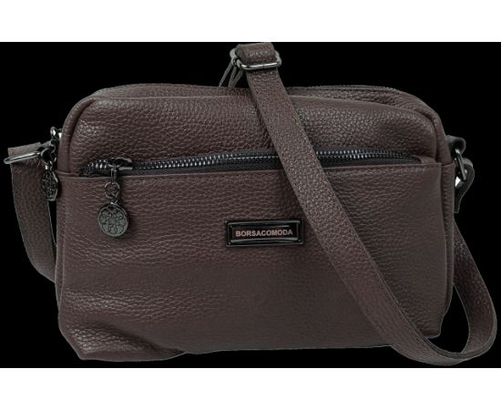 Купить Женская кожаная сумка на плечо Borsacomoda темно-коричневая, фото , характеристики, отзывы