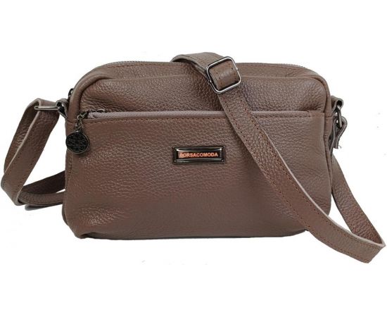 Купить Женская кожаная сумка на плечо Borsacomoda коричневая, фото , характеристики, отзывы