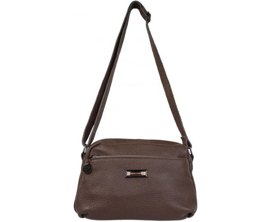 Купить Женская кожаная сумка на плечо Borsacomoda коричневая, фото , изображение 2, характеристики, отзывы