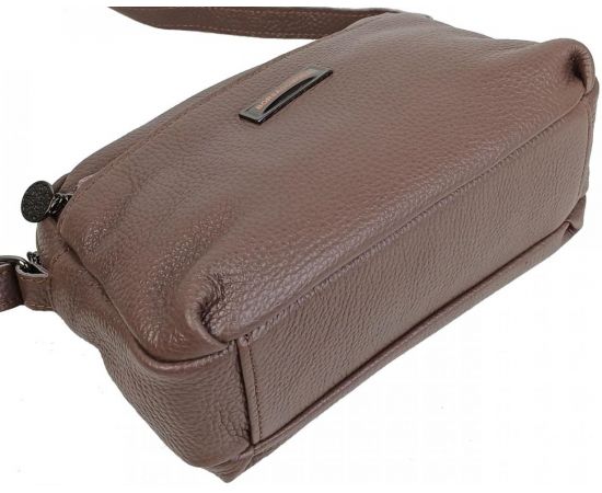 Купить Женская кожаная сумка на плечо Borsacomoda коричневая, фото , изображение 4, характеристики, отзывы