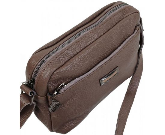 Купить Женская кожаная сумка на плечо Borsacomoda коричневая, фото , изображение 6, характеристики, отзывы