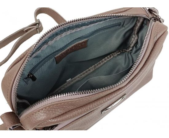 Купить Женская кожаная сумка на плечо Borsacomoda коричневая, фото , изображение 8, характеристики, отзывы