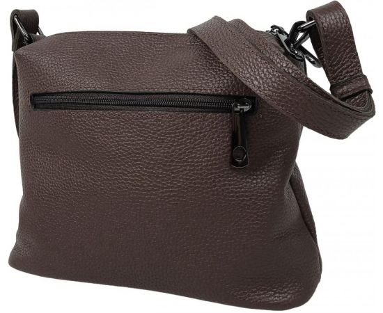 Купить Женская кожаная сумка на плечо Borsacomoda темно-коричневая, фото , изображение 4, характеристики, отзывы