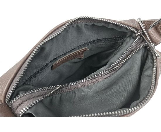 Купить Женская кожаная сумка на плечо Borsacomoda темно-коричневая, фото , изображение 7, характеристики, отзывы