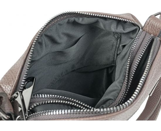 Купить Женская кожаная сумка на плечо Borsacomoda темно-коричневая, фото , изображение 8, характеристики, отзывы