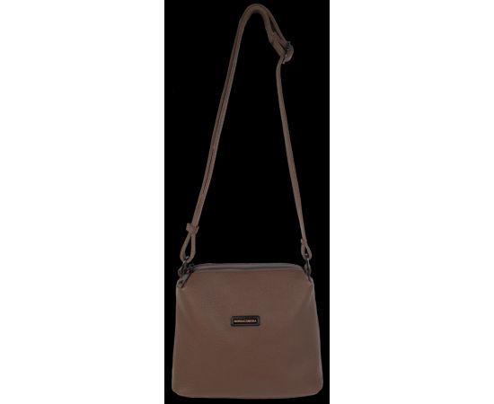 Купить Женская наплечная кожаная сумка Borsacomoda бежевая, фото , изображение 2, характеристики, отзывы