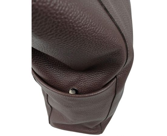 Купить Женская кожаная сумка на двух ручках Borsacomoda, Украина темно-коричневая, фото , изображение 6, характеристики, отзывы
