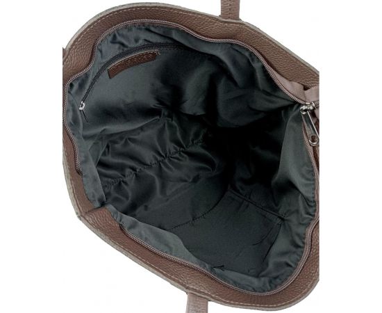 Купить Женская кожаная сумка на двух ручках Borsacomoda, Украина темно-коричневая, фото , изображение 8, характеристики, отзывы