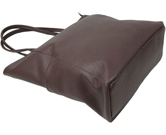 Купить Женская кожаная сумка на двух ручках Borsacomoda, Украина темно-коричневая, фото , изображение 9, характеристики, отзывы