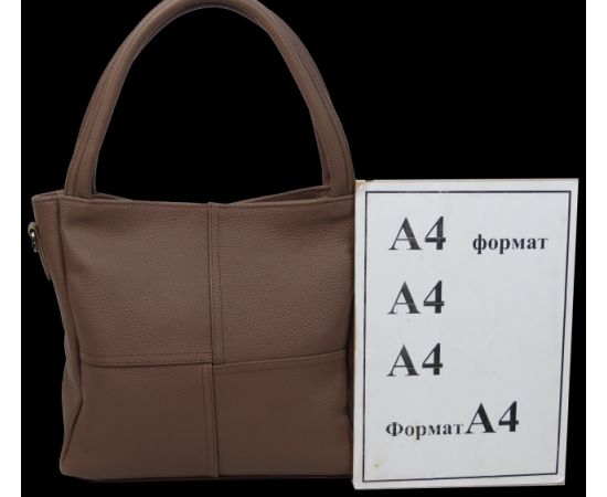 Купить Женская кожаная сумка на двух ручках Borsacomoda коричневая, фото , изображение 8, характеристики, отзывы